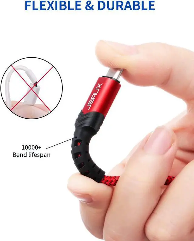 Alt view image 3 of 7 - USB C to USB Adapter [2 Pack] Type C 3.0 OTG Cable On The Go Type C Male to USB A Female Adapter Compatible with MacBook iPhone 16 Pro Max/16 Plus/16e/15  Galaxy S25/S24/S23-Red