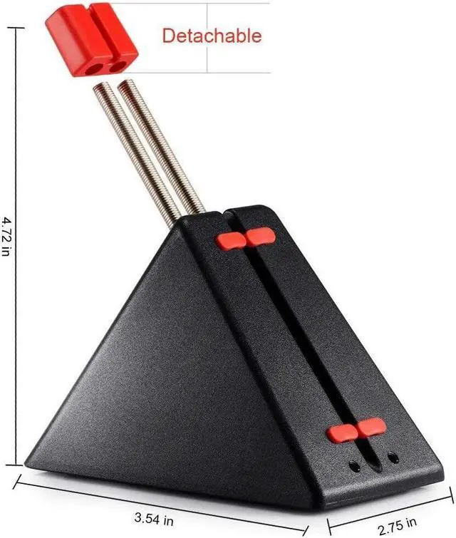 Alt view image 4 of 7 - CASETHRONE Gaming Mouse Cable Management,aBell Mouse Bungee Device for Esports FPS Game(Black)