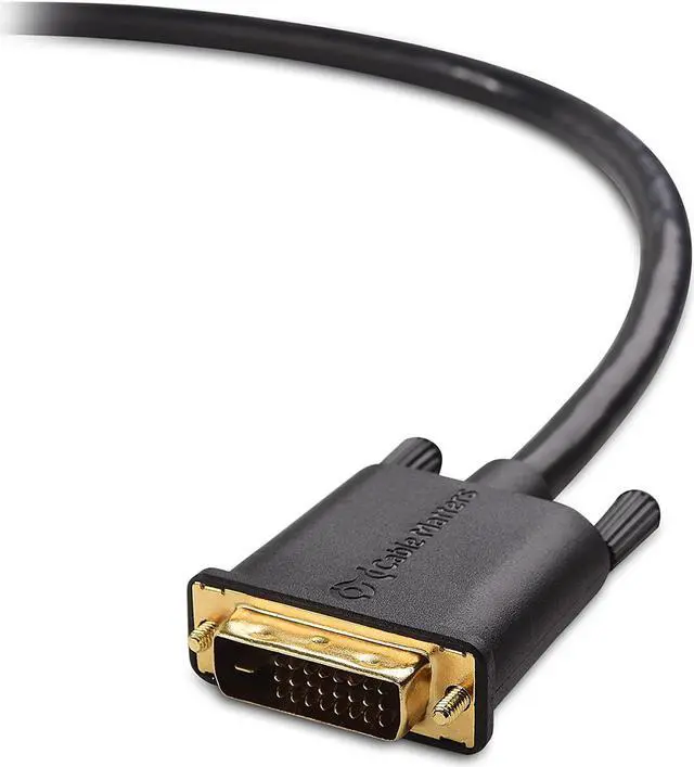 Alt view image 4 of 6 - CL3 in-Wall Rated Bi-Directional HDMI to DVI Cable - 6ft DVI to HDMI Cable HDMI1.4 to DVID Dual Link Cord Black