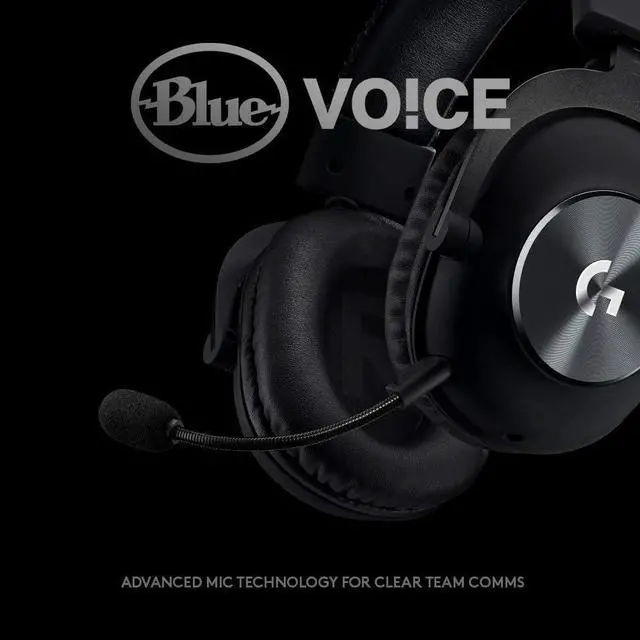 Alt view image 4 of 16 - Logitech G PRO X USB Wired Virtual 7.1 Surround Sound DTS Headphone X 2.0 Gaming Over-the-Ear Headset with Blue VO!CE for Windows 981-000817 - Black