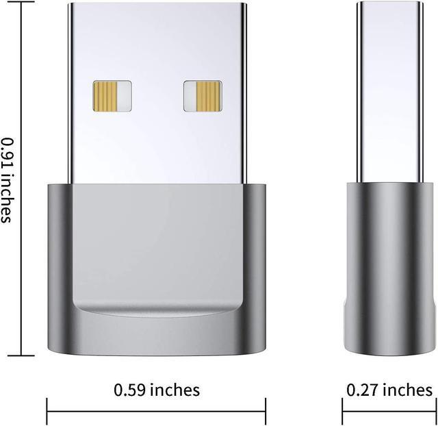 Alt view image 7 of 7 - USB C Female to USB Male Adapter (4-Pack) Type C to USB A Charger Converter for iPhone 15 14 13 12 11 Plus Pro Max Samsung Galaxy S23 S22 S21 Ultra Apple iWatch Watch Series 7 8 SE AirPods iPad
