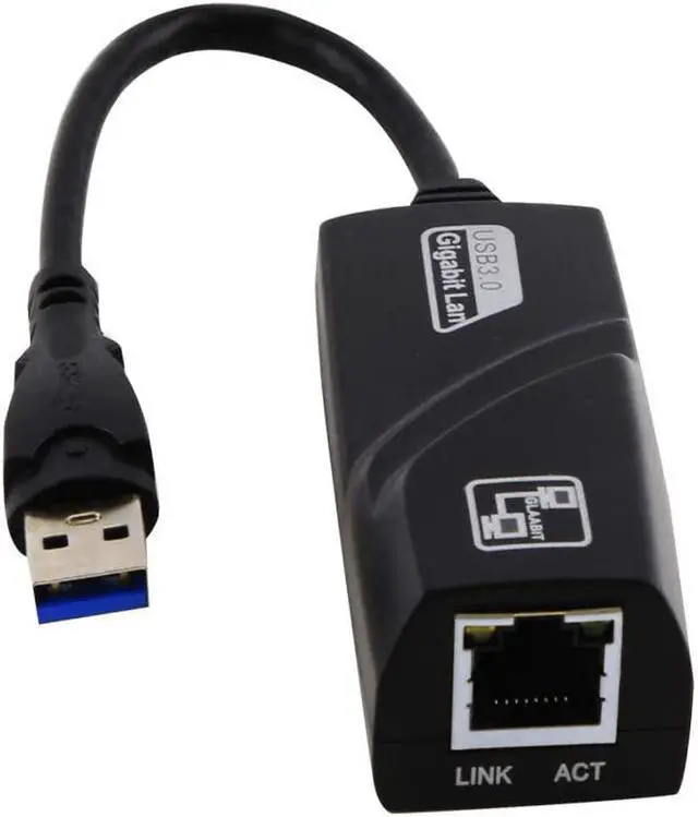 Alt view image 6 of 6 - USB to Ethernet Adapter 3.0 adds Network connectivity to Computer with USB 3.0 Port 10/100/1000 Gigabit LAN Wire Network Converter for Windows MacBook iMac Pro Chromebook PC