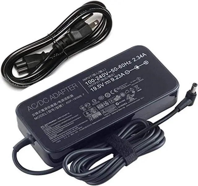 Main image of New Slim 19.5V 9.23A 180W Laptop Charger ADP-180MB F FA180PM111 AC Power Adapter for Asus ROG G75 G75VW G75VX GL502VT G750JW G750JM G750JX G751JL G751JM G752VL G-Series Gaming Laptops