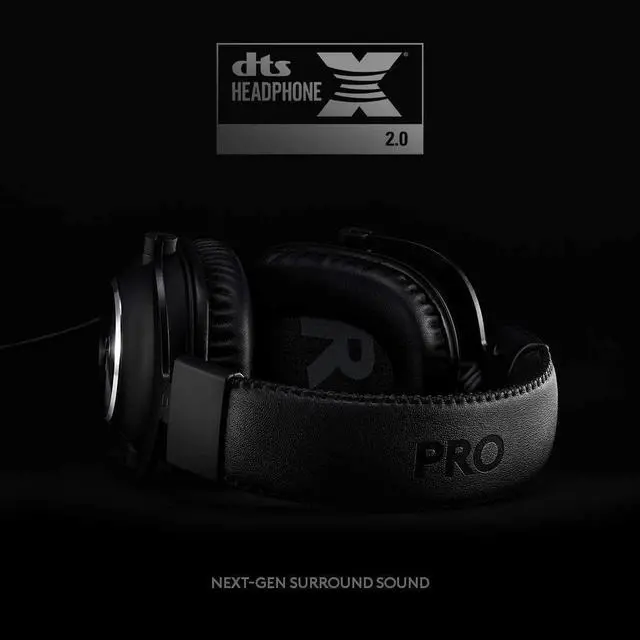 Alt view image 5 of 16 - Logitech G PRO X USB Wired Virtual 7.1 Surround Sound DTS Headphone X 2.0 Gaming Over-the-Ear Headset with Blue VO!CE for Windows 981-000817 - Black