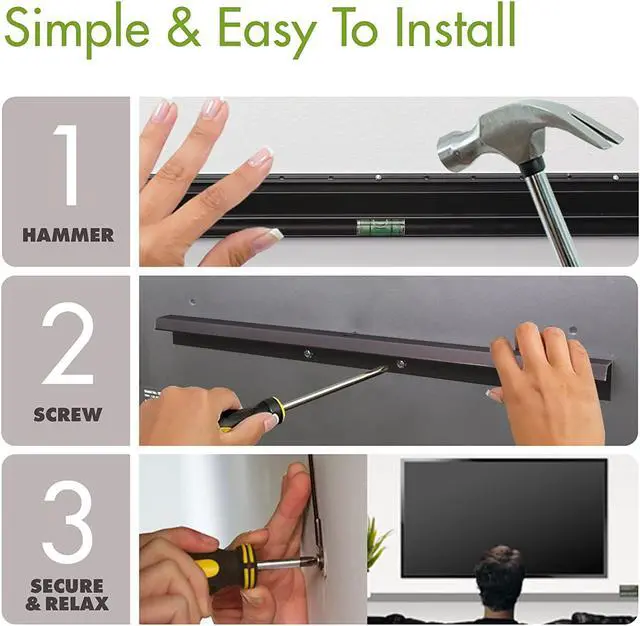 Alt view image 7 of 7 - Hangman Products S-2040A No Stud TV Hanger Mount TVs up to 55-Inch