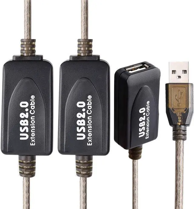 Alt view image 3 of 7 - LDKCOK USB 2.0 Type A Male to A Female Active Repeater Extension Cable 100ft High Speed 480 Mbps