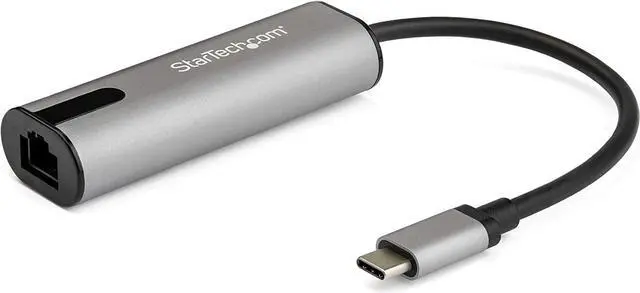 Main image of StarTech.com 2.5GbE USB C to Ethernet Adapter NBASE-T NIC - USB 3.0 Type C 2.5/1 Gigabit/100 Mbps Multi Speed Network/USB 3.1 Laptop to RJ45/LAN Thunderbolt 3 Compatible/MacBook Pro Surface (US2GC30)