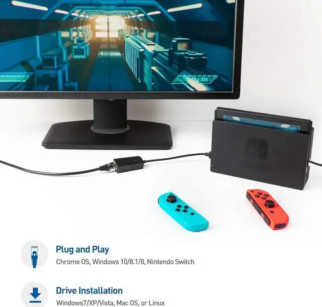 Alt view image 4 of 7 - Cable Matters Gigabit USB to Ethernet Adapter for Switch Game Console and Laptop (Ethernet Adapter for NS, Ethernet to USB Adapter, USB 3.0 to 10/100/1000Mbps Ethernet), Not Compatible with M2 Macs