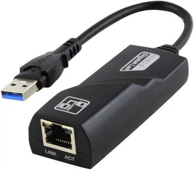 Main image of USB to Ethernet Adapter 3.0 adds Network connectivity to Computer with USB 3.0 Port 10/100/1000 Gigabit LAN Wire Network Converter for Windows MacBook iMac Pro Chromebook PC