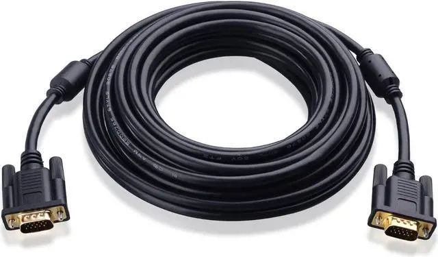 Alt view image 2 of 4 - Cable Matters VGA to VGA Cable 25ft with Ferrites (VGA Cord, VGA Monitor Cable, Computer Monitor Cable, VGA Male to Male)