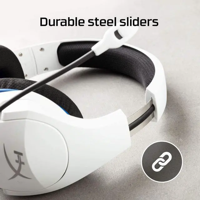 Alt view image 4 of 7 - HyperX Cloud Stinger Core ?C Wireless Gaming Headset for PS4 PS5 PC Lightweight Durable Steel Sliders Noise-Cancelling Microphone - White