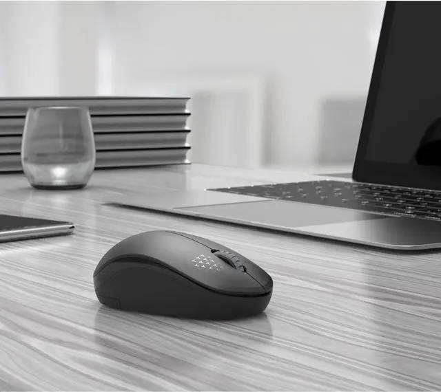Alt view image 7 of 7 - seenda Wireless Mouse for Laptop, 2.4G Noiseless Computer Mouse,Black | Small portable design,USB receiver, quiet clicks, smooth tracking, 24-month battery life Mice for laptop,Chromebook and PC.