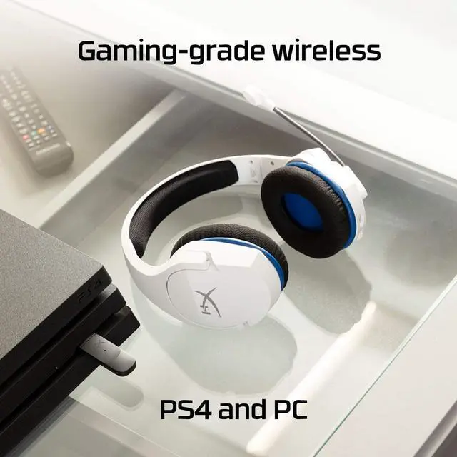 Alt view image 3 of 7 - HyperX Cloud Stinger Core ?C Wireless Gaming Headset for PS4 PS5 PC Lightweight Durable Steel Sliders Noise-Cancelling Microphone - White