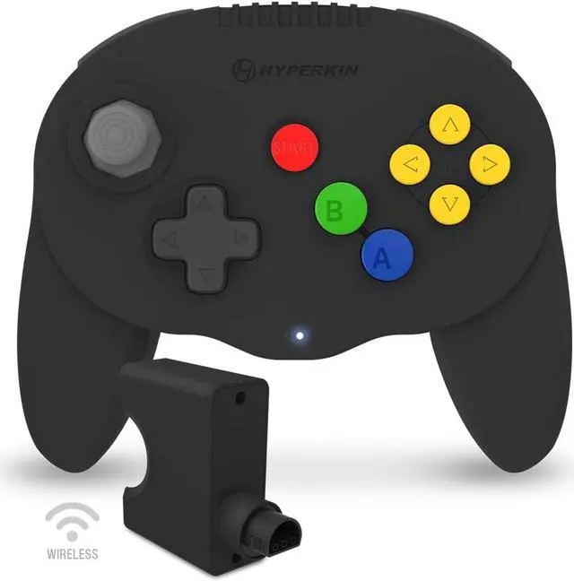 Alt view image 3 of 3 - Hyperkin Admiral Premium BT Controller for N64 (Black) - Nintendo 64