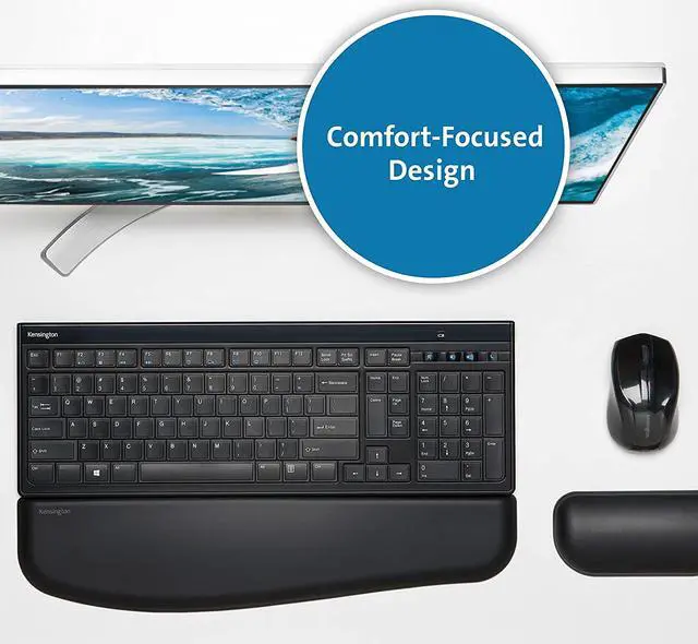 Alt view image 3 of 7 - Kensington Slim Type Wireless Quiet Keyboard (K72344US), Black