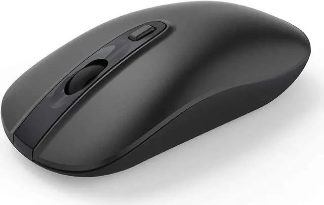 Main image of Wireless Computer Mouse, cimetech 2.4G Slim Cordless Mouse Less Noise for Laptop Ergonomic Optical with Nano Receiver USB Mouse for Laptop, Deskbtop, MacBook (BAT Black)