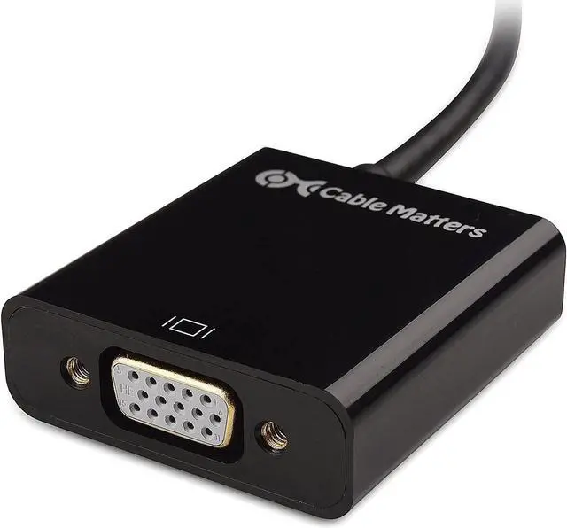 Alt view image 4 of 7 - Micro HDMI to VGA Adapter (Micro HDMI to VGA Converter) in Black