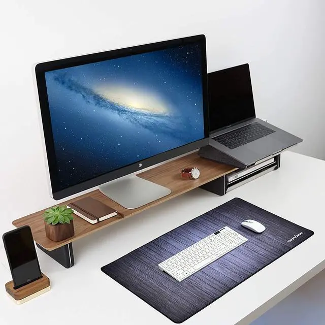 Alt view image 4 of 7 - Gaming Mouse Pad, Large Mouse Pad XL Black, Mouse Pads for Computers 31.5×15.75In, Large Extended Gaming Keyboard Mouse Pads, Big Desk Mouse Mat Designed for Gaming Surface/Office, Durable Edges