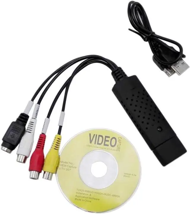 Alt view image 6 of 6 - VHS VCR to Digital DVD Converter USB Video Audio Capture Card VHS Box VHS VCR TV to Digital Converter Support mac OS Windows