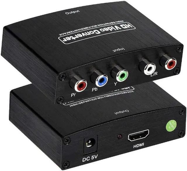 Alt view image 2 of 7 - Component to HDMI Adapter YPbPr to HDMI Coverter 5 RCA to HDMI Coverter Supports 1080P Video Audio Converter Adapter HDMI V1.4 for DVD/PSP/Xbox360 to HDTV Monitor