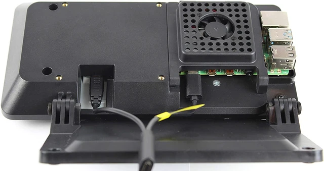 Alt view image 7 of 7 - SmartiPi Touch 2 - Case for The Official Raspberry Pi 7" Touchscreen Display - with Cooling Fan