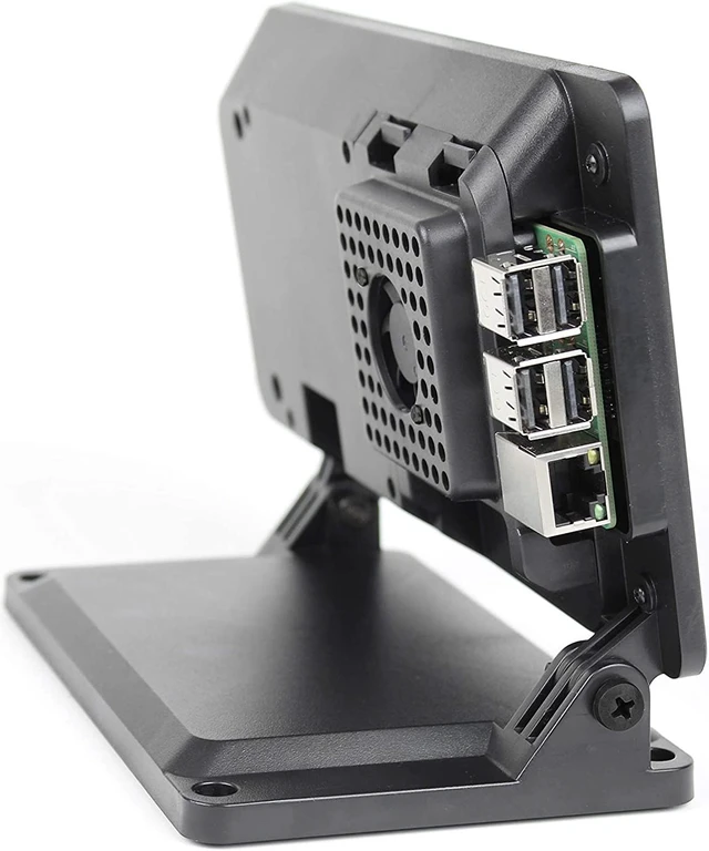 Main image of SmartiPi Touch 2 - Case for The Official Raspberry Pi 7" Touchscreen Display - with Cooling Fan
