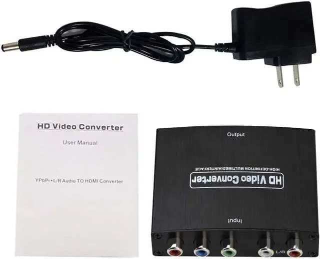 Alt view image 7 of 7 - Component to HDMI Adapter YPbPr to HDMI Coverter 5 RCA to HDMI Coverter Supports 1080P Video Audio Converter Adapter HDMI V1.4 for DVD/PSP/Xbox360 to HDTV Monitor