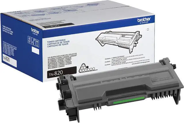 Main image of Brother Genuine Toner Cartridge, TN820, Replacement Black Toner, Page Yield Up To 3,000 Pages, Amazon Dash Replenishment Cartridge
