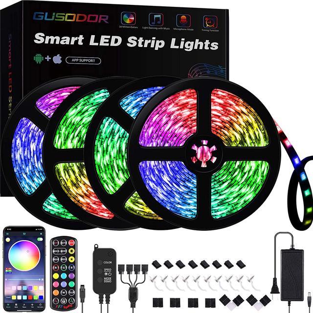 gusodor smart led strip lights installation