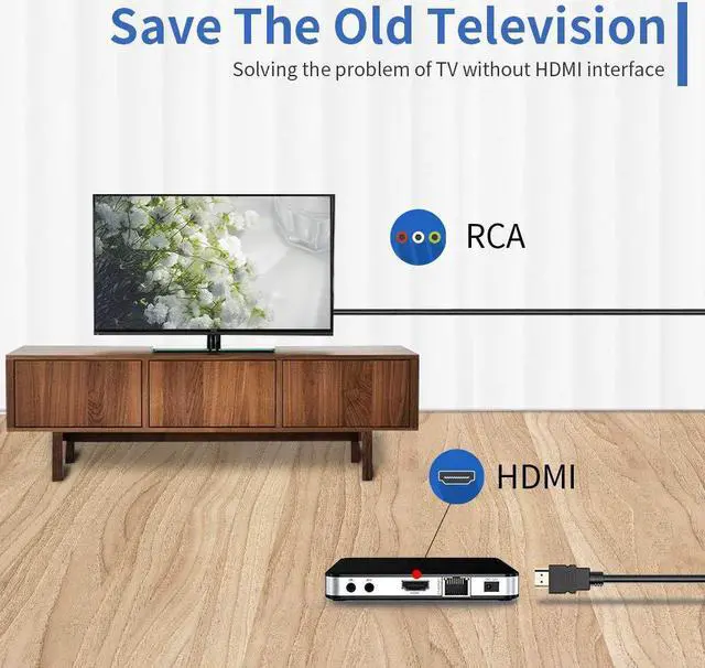 Alt view image 7 of 7 - HDMI to RCA Cable 1080P 5ft/1.5m HDMI Male to 3-RCA Video Audio AV Cable Connector Adapter Transmitter for TV HDTV DVD