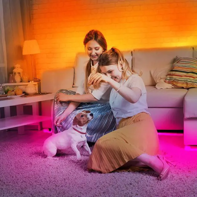 Alt view image 5 of 7 - Led Strip Lights Waterproof 32.8ft(2 Rolls of 16.4ft) Led Tape Lights Color Changing 300 LEDs Light Strips Kit with 44 Keys Ir Remote Controller and 12v Power Supply for Indoor Outdoor Use