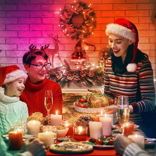 Alt view image 7 of 7 - MINGER LED Strip Lights 16.4ft RGB Color Changing LED Lights for Home Kitchen Room Bedroom Dorm Room Bar with IR Remote Control 5050 LEDs DIY Mode