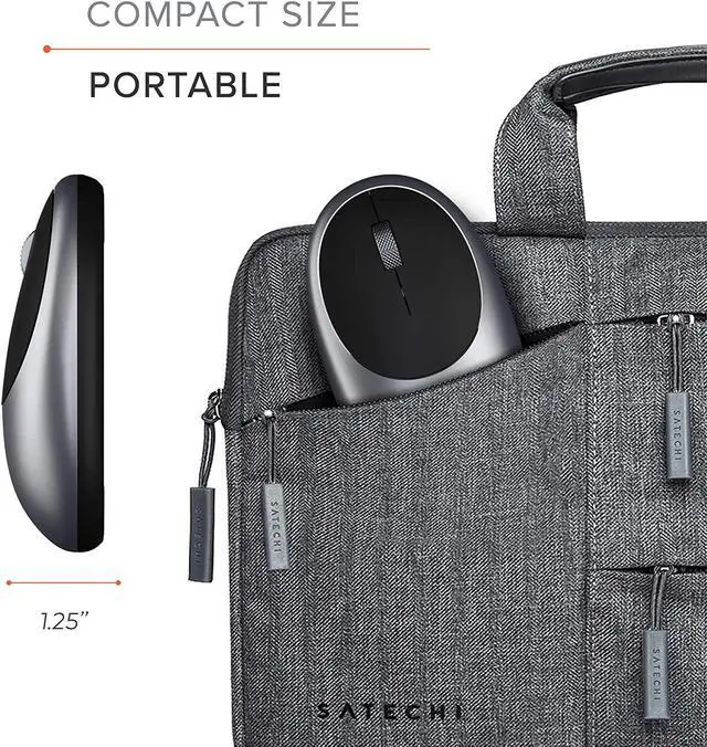 Alt view image 5 of 7 - Satechi M1 Wireless Bluetooth Mouse, USB-C Rechargeable, Compact & Portable, for Mac/Windows, Compatible with M4/M3/M2 MacBook, Pro, Air/iMac/iPad Pro, iPhone 16/15/14 & More - Space Gray