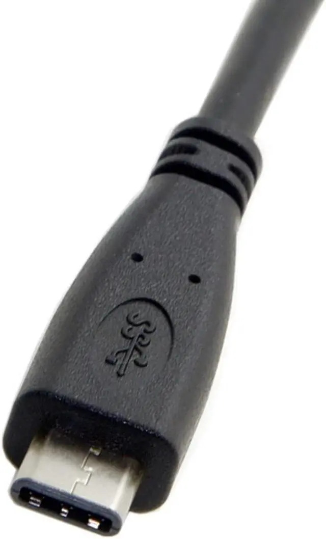 Alt view image 6 of 6 - USB-C USB 3.1 Type C Male to Female Data Extension Cable with Panel Mount Screw Hole