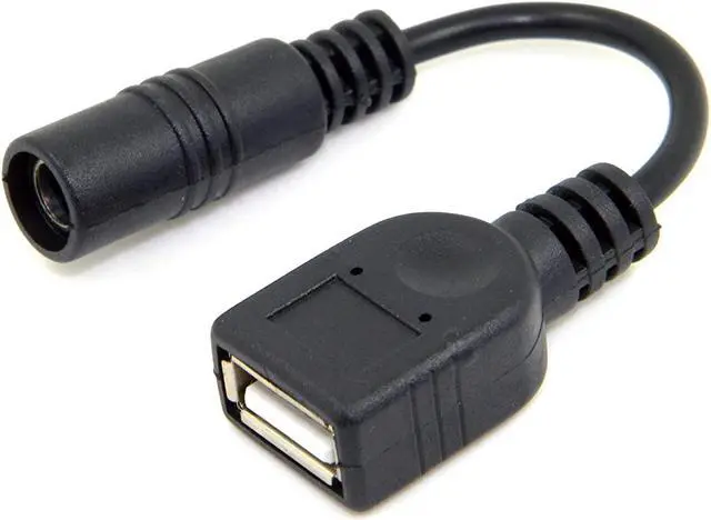 Alt view image 6 of 6 - 5V USB Female to DC Power Jack 5.5 2.1mm Charge Adpter Cable for Cell Phone & Tablet