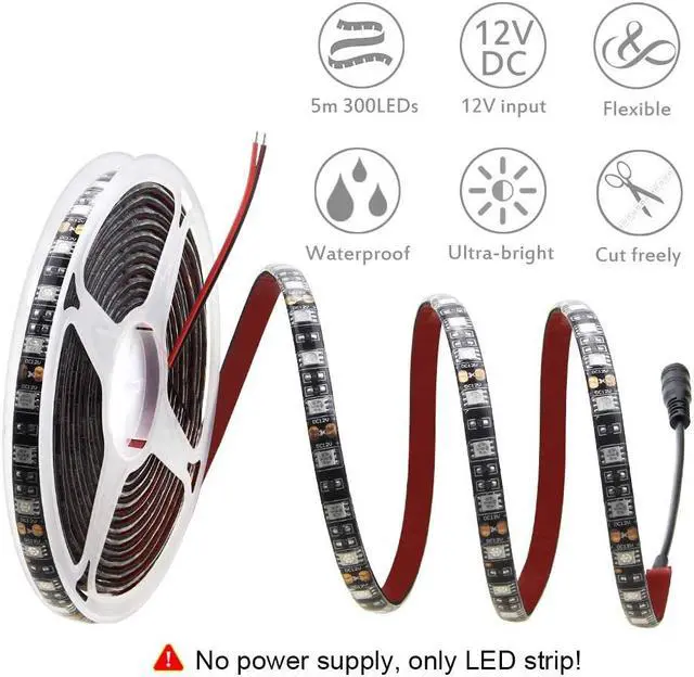 Alt view image 2 of 7 - Blue LED Light Strip 32.8ft Waterproof IP65 10M 600 LEDs 60 LEDs/M 5050 SMD Black PCB DC 12V with Enhanced 3M VHB Foam Tape for Home Garden Decoration Lighting 2X 16.4ft No Power Supply