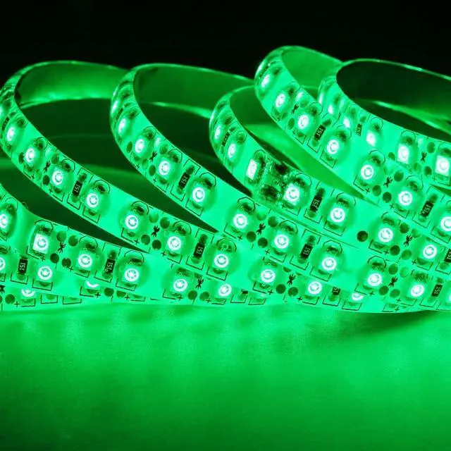Alt view image 7 of 7 - 600 LEDs Light Strip Waterproof 16.4FT Green LED Rope Lighting Flexible Tape Decorate for Bedroom Boat Car TV backlighting Holidays Party (Green)