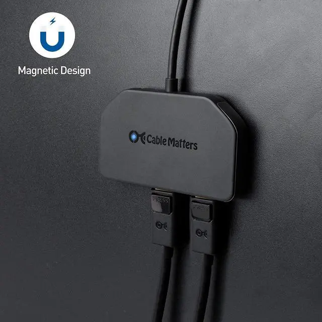 Alt view image 5 of 7 - Cable Matters Triple Monitor USB C Hub with 3X DisplayPort and 100W Charging - Support up to 8K and 4K 120Hz HDR - Thunderbolt 4, USB4 Compatible for Surface Pro, XPS (Windows Only)