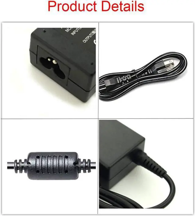 Alt view image 4 of 6 - 65W AC Adapter Laptop Charger Compatible for Acer LCD Monitor SA230 S202HL S230HL S231HL S232HL H236HL G246HL H276HL G276HL G236HL S240HL S220HQL S271HL H226HQL G226HQL S241HL HN274H Power Supply Cord