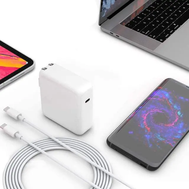 Alt view image 6 of 7 - Mac Book Charger,61W USB C Power Adapter Replacement for Mac Book Pro with 13 After 2016 and Mac Book Air 2018,Compatible with Samsung,Nintendo Switch,Lenovo,ASUS,Dell USB-C Port