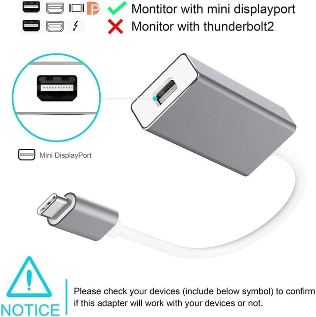 Alt view image 2 of 4 - Mini USB HUB 10cm USB-C / Type-C 3.1 to Mini Display Adapter Cable, For MacBook 12 inch, Chromebook Pixel 2015, Nokia N1 Tablet PC(Silver),Light and beautiful, easy to carry. ( Color : Silver )