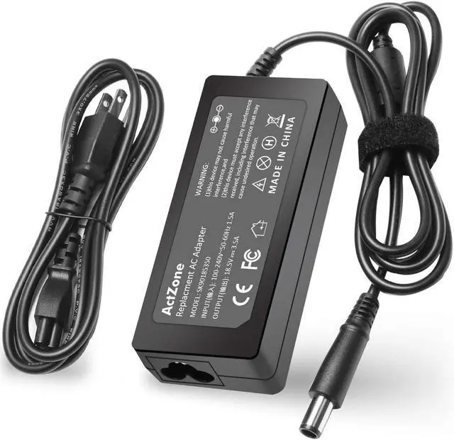 Main image of 18.5V 3.5A 65W Ac Adapter Laptop Charger for Hp Pavilion DV7 DV6 DV5 DV4 G7 G6 DM4 G62 G72 Series Probook 430 440 450 455 G1 G2 Elitebook Folio 9470m 9480m Power Cord