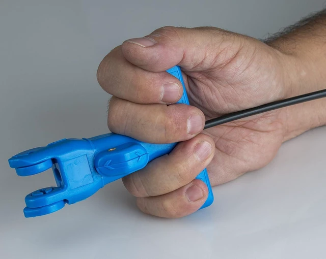 Alt view image 7 of 7 - FOD-2000 Fiber Optic Drop Cable Slitter for 0.250" Flat Cable, Blue