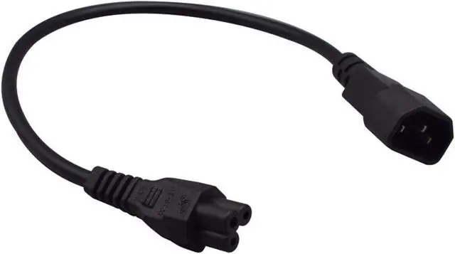 Alt view image 7 of 7 - Tops C14 to C5 Power Plug Cable IEC 320 C14 Male to C5 Female Adapter Cable Universal Power Adapter IEC 320 C14 to C5 Adapter Converter C5 to C14 AC Power Cable 3 Pin IEC320 C14 Connector (1ft)