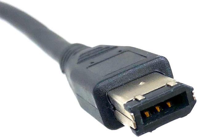 Alt view image 3 of 3 - Inc. 10 feet Firewire IEEE 1394 6 Pin Male to 6 Pin Male Cable (E07-210) , Black