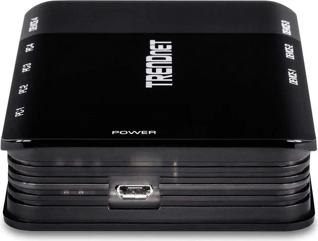 Alt view image 6 of 7 - TRENDnet 4-Port USB 3.1 Sharing Switch, TK-U404, 4 x USB 3.1 for Computers, 4 x USB 3.1 for Devices, Flash Drive Sharing, Scanners, Printers, Mouse, Keyboard, Windows & Mac Compatible