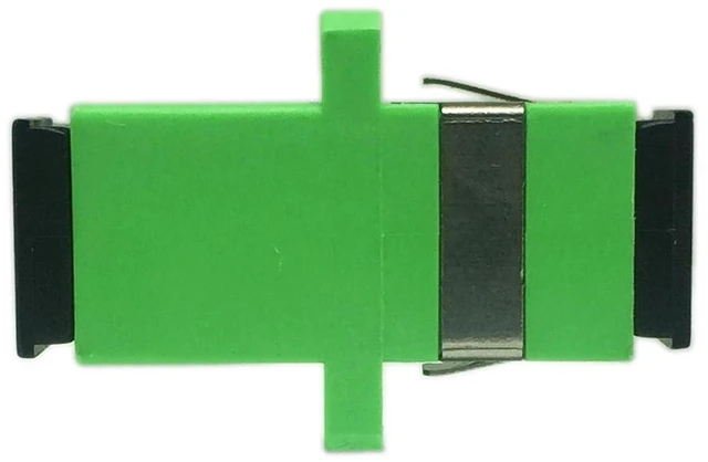 Alt view image 4 of 7 - SC Fiber Optic Adapter Female to Female APC Simplex Single Mode Fiber Optical Co
