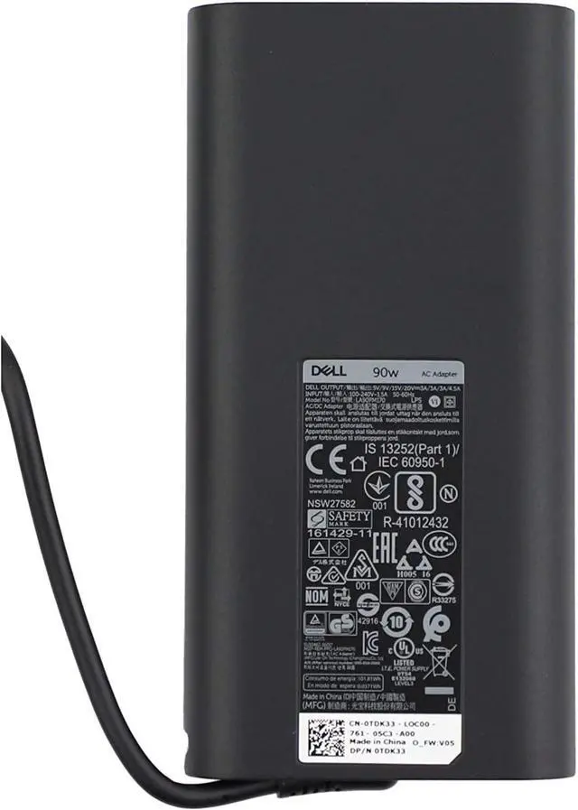 Main image of New Laptop Charger 90W watt USB Type C(USB-C) AC Power Adapter Include Power Cord for Dell XPS 13??Precision 3540Latitude 34003500 52895300 2in17400 2in17300 7390 2in1 7200 2in154000TDK33