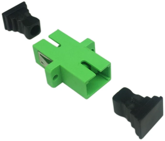 Alt view image 6 of 7 - SC Fiber Optic Adapter Female to Female APC Simplex Single Mode Fiber Optical Co