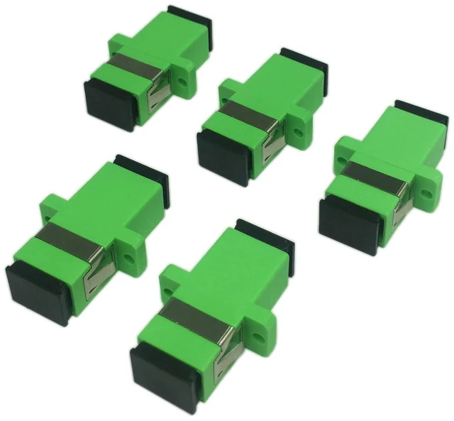 Main image of SC Fiber Optic Adapter Female to Female APC Simplex Single Mode Fiber Optical Co